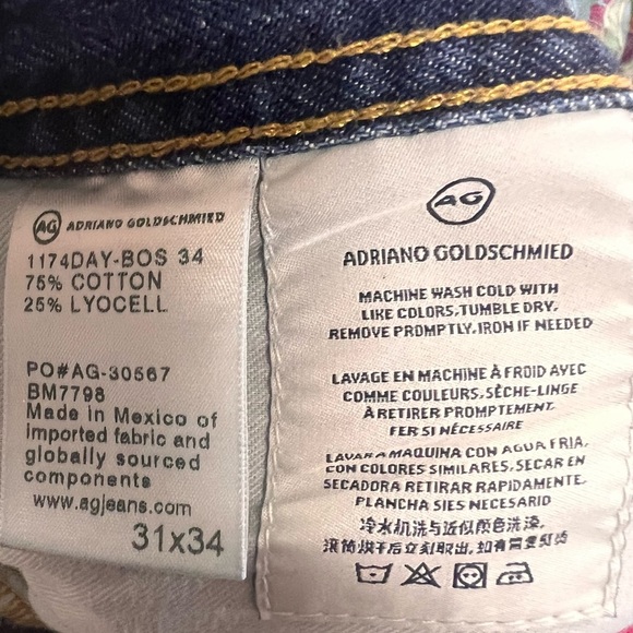 AG Adriano Goldschmied The Graduate Tailored Leg Jeans men’s size 31 x 34 - Picture 12 of 15